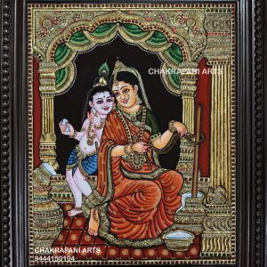 Yashodha Krishna Tanjore Painting