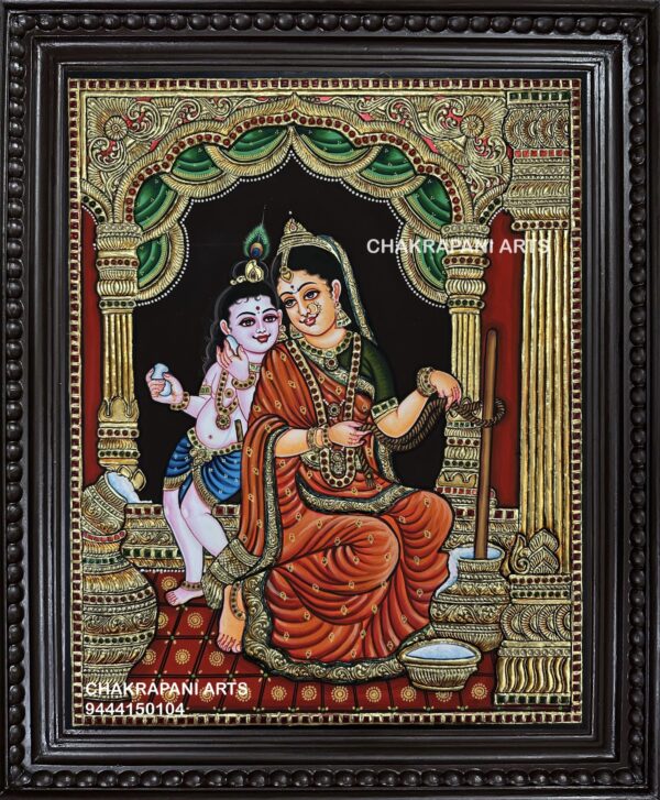 Yashodha Krishna Tanjore Painting