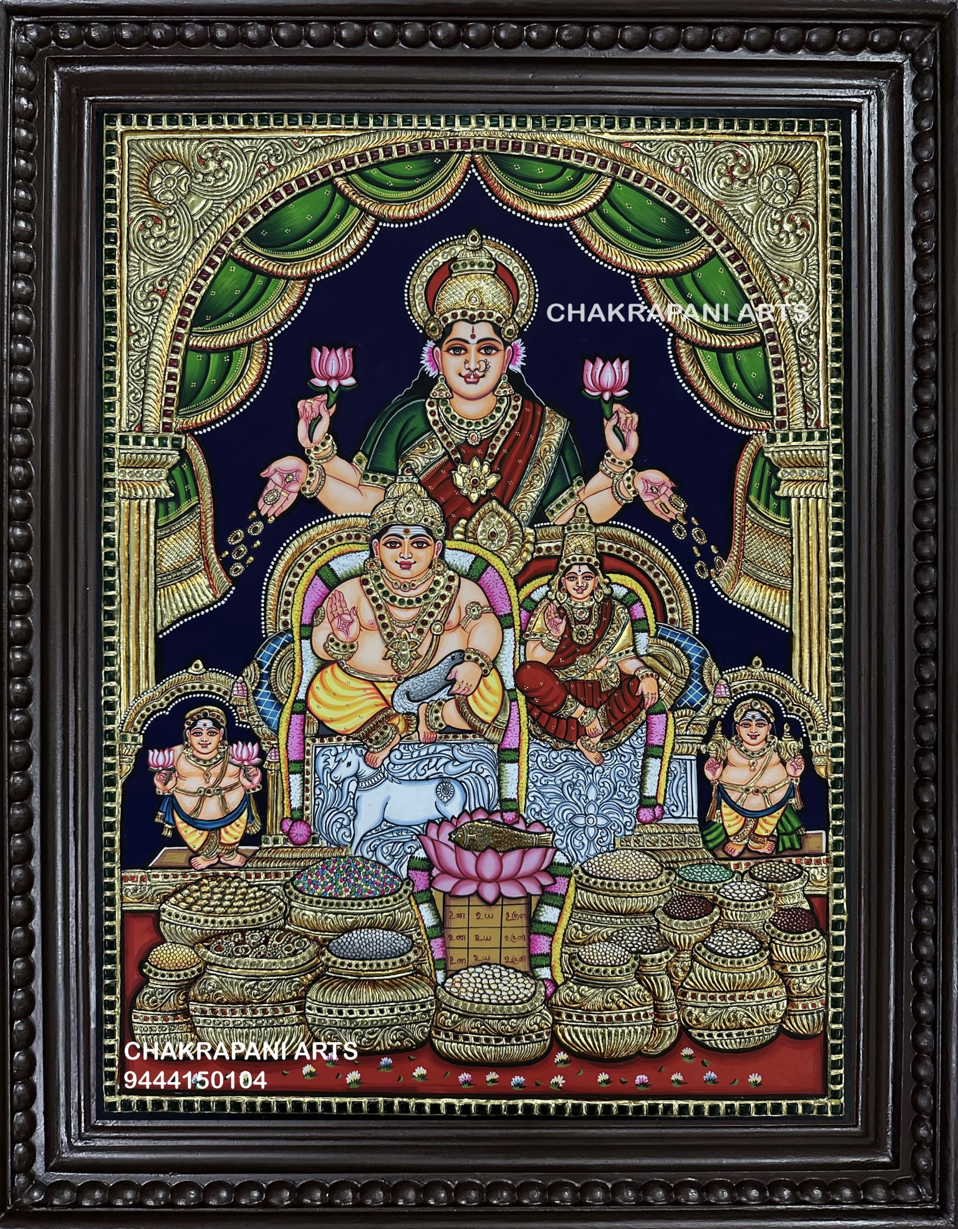 IMG_3777 Kubera Lakshmi Tanjore Painting