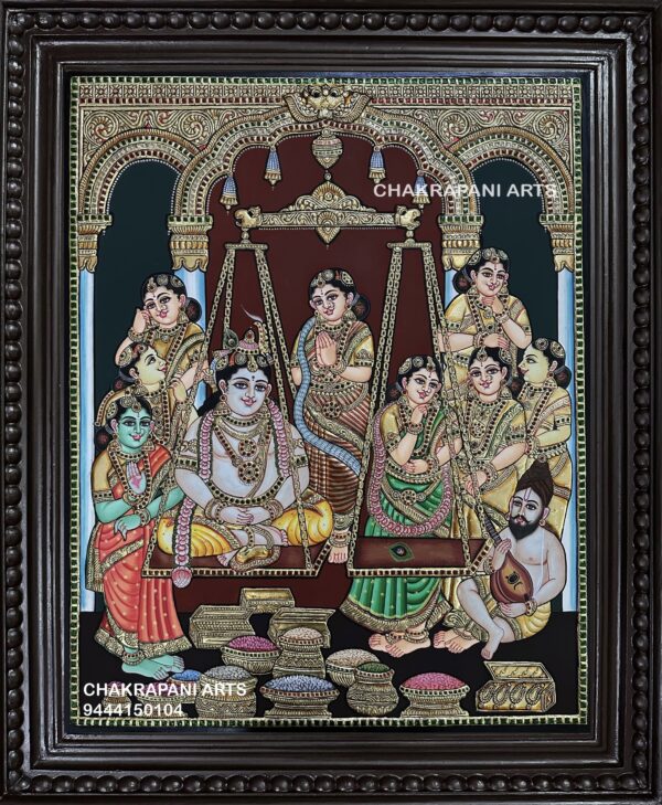 Thulabarak Krishna Tanjore Painting