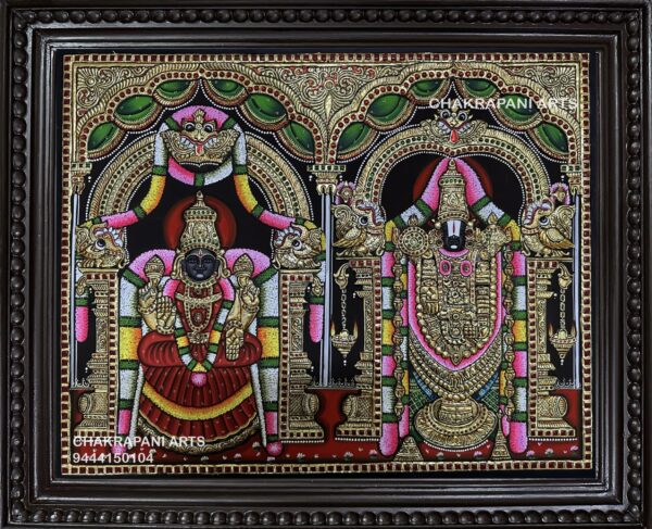 Balaji padmavathi Tanjore Painting