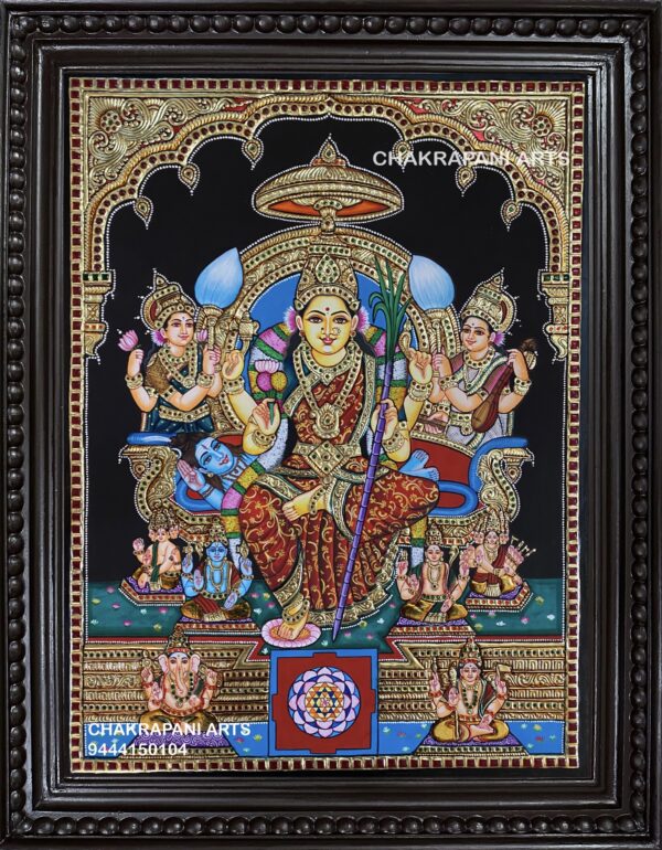 Raja Rajeshwari Tanjore Painting