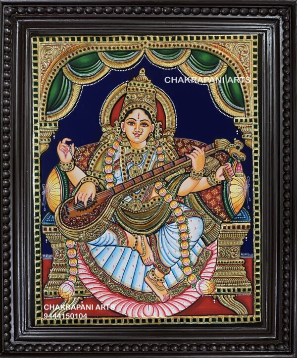 Saraswathi Tanjore Painting