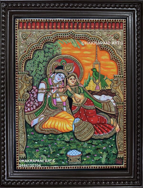 Radha Krishna Tanjore Painting