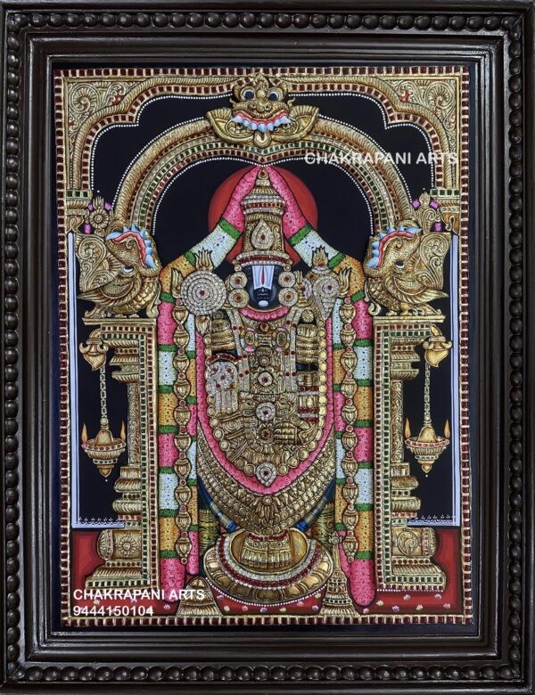 Balaji (embossing work AD stone) Tanjore Painting