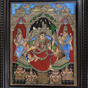Raja Rajeshwari Tanjore Painting