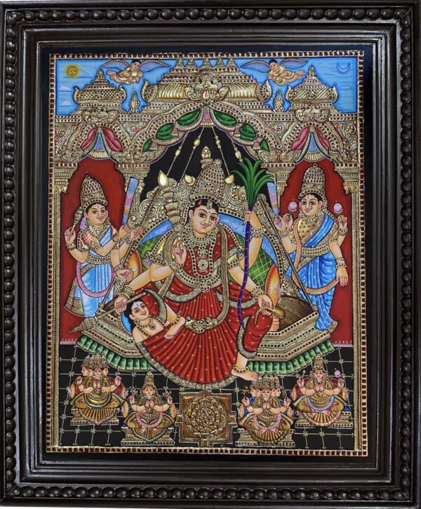 Raja Rajeshwari Tanjore Painting