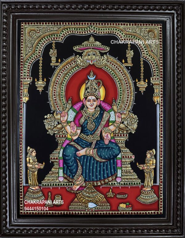 Bhuvaneshvari Tanjore Painting