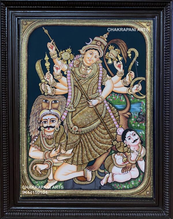 Durga Devi Tanjore Painting