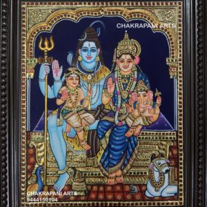 Shiva Family Tanjore Painting