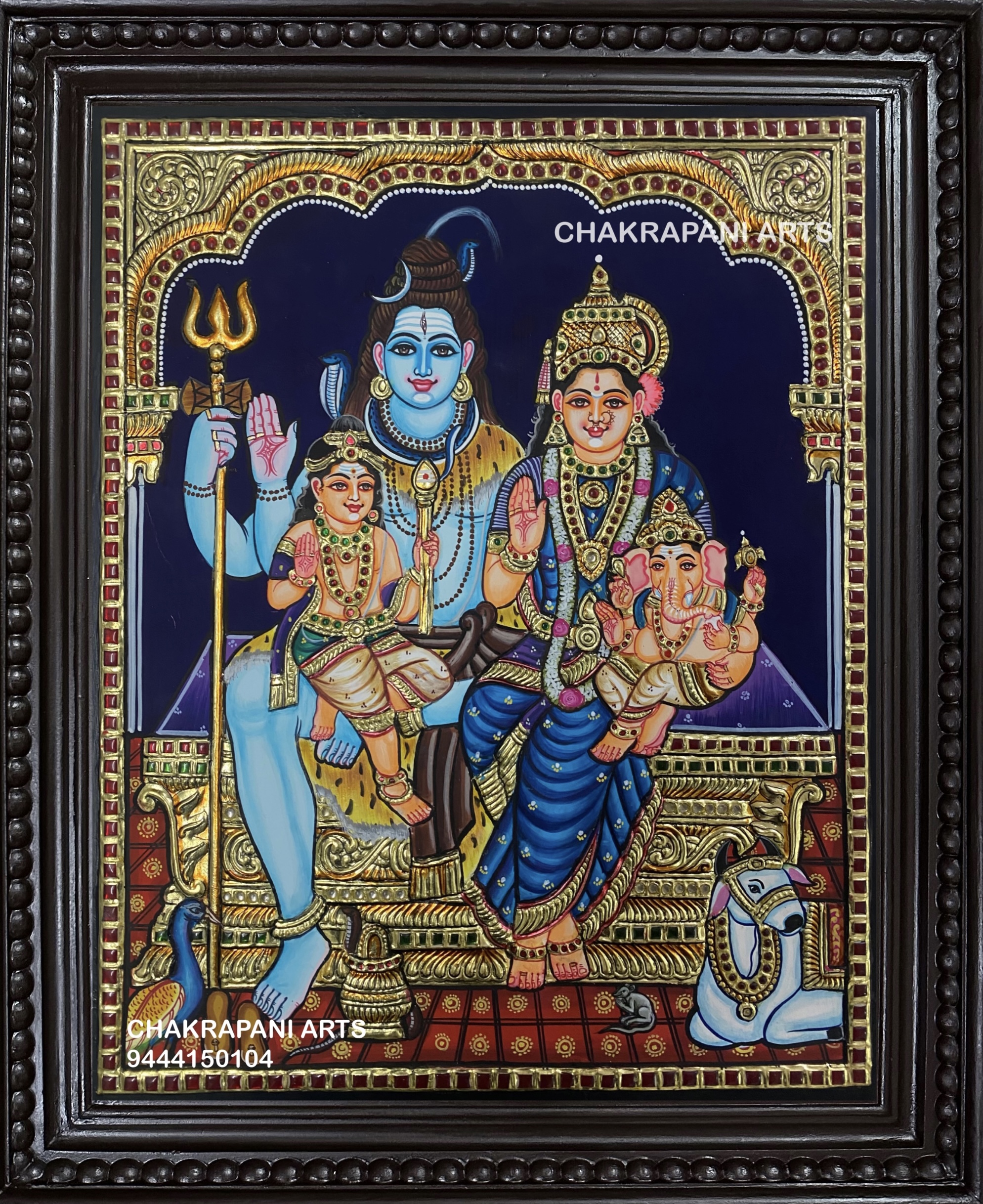 IMG_3751 Shiva Family Tanjore Painting