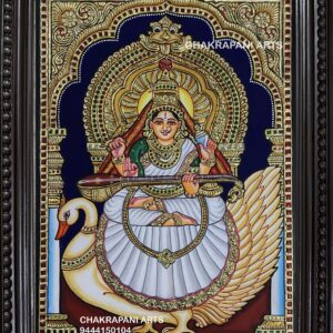 Annam Sarsawathi Tanjore Painting