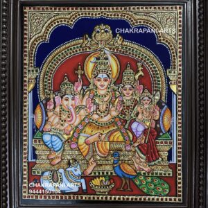 Shiva Family Tanjore Painting