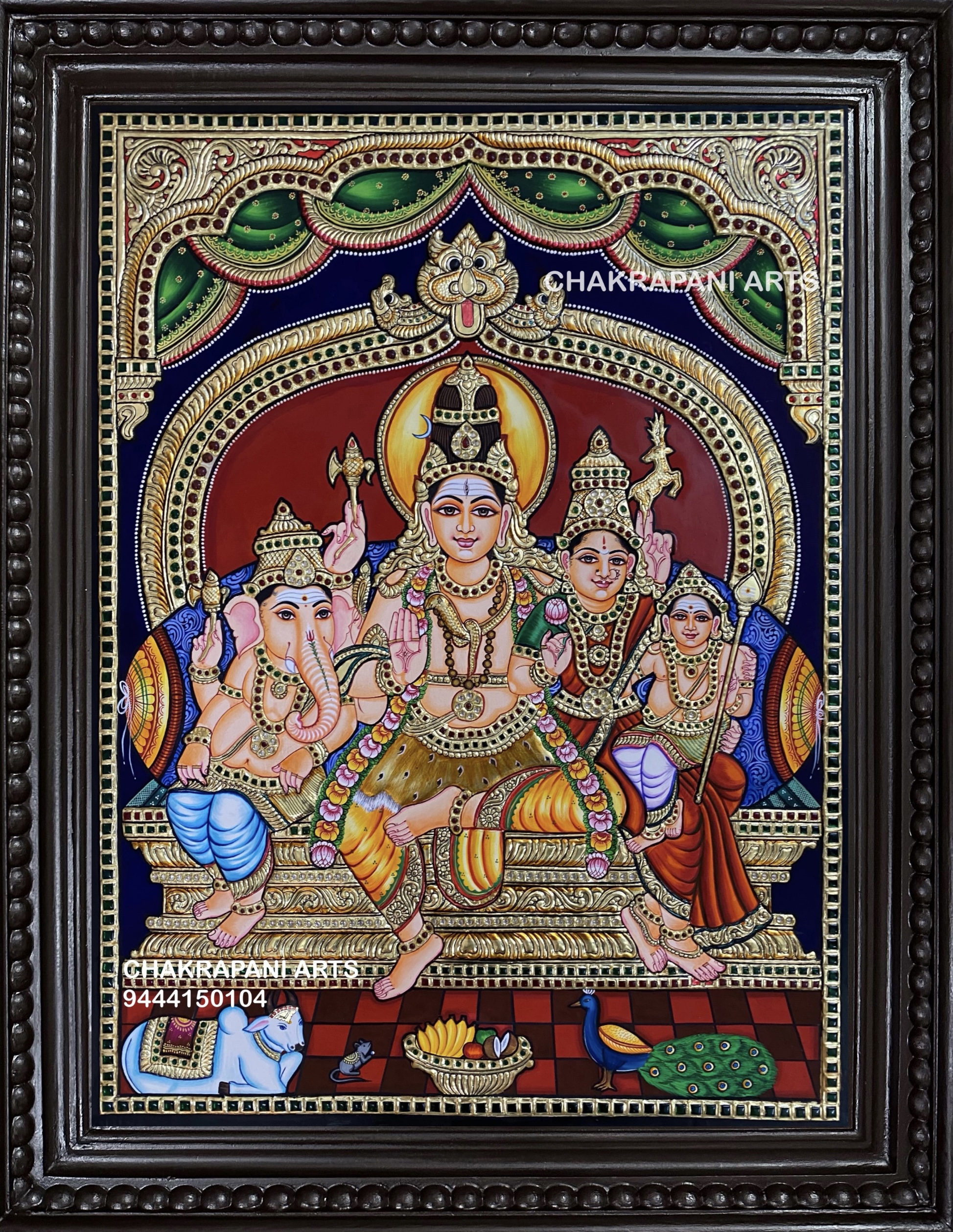 IMG_3852 Shiva Family Tanjore Painting