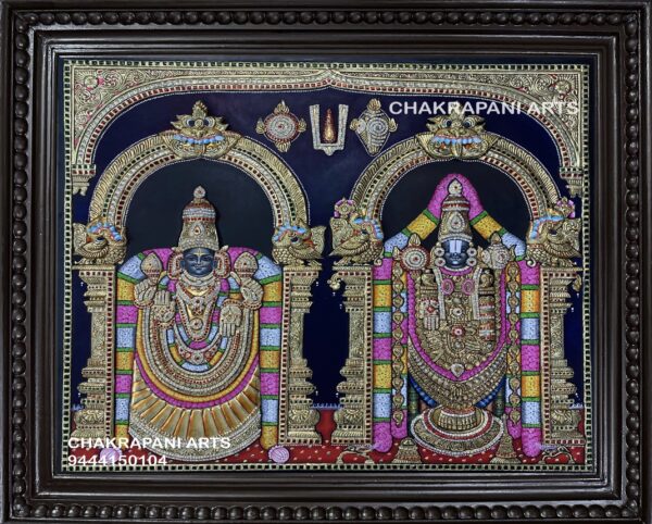 Balaji Padmavathi Tanjore Painting