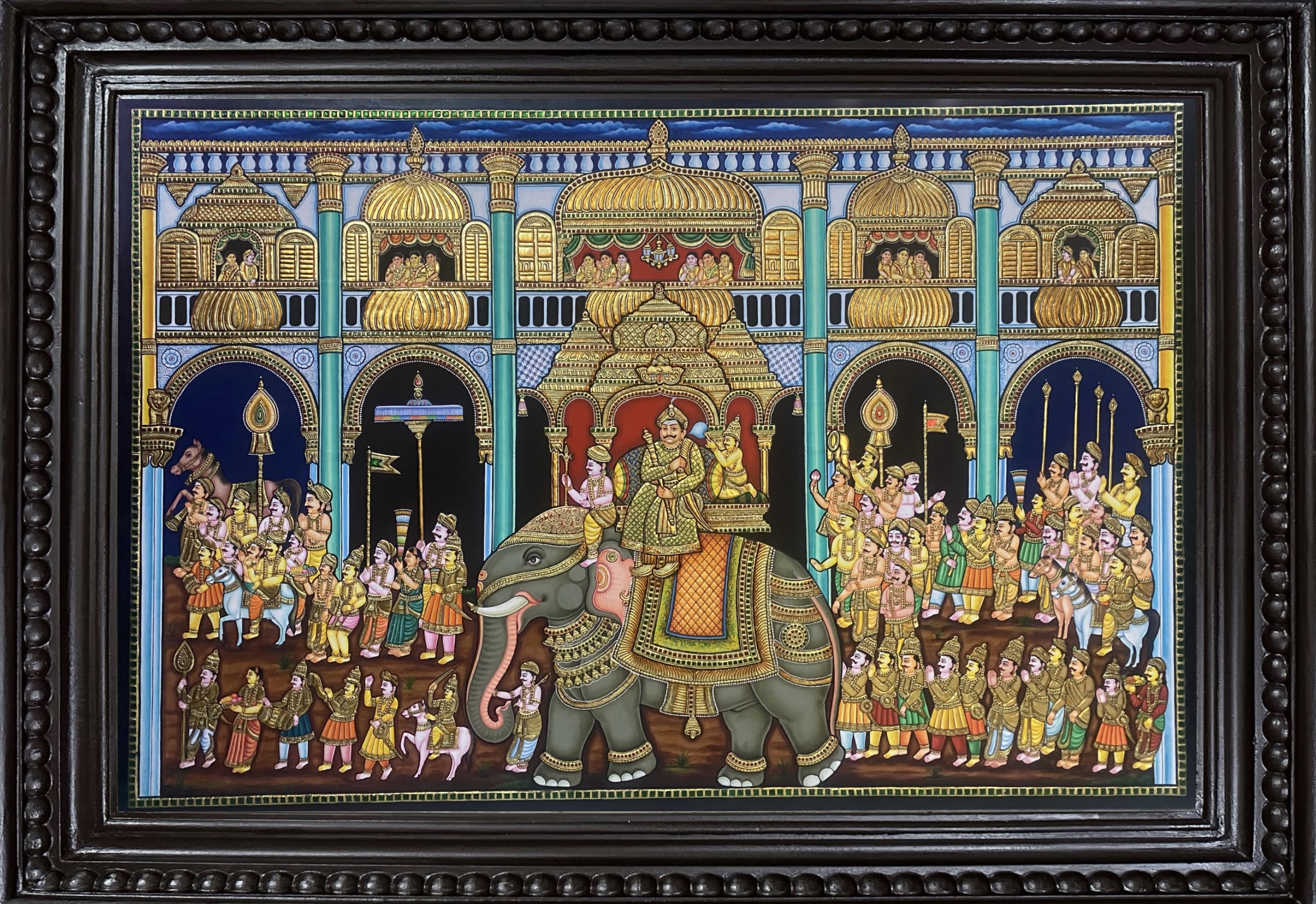 IMG_3906 Raja Oorvalam Tanjore Painting