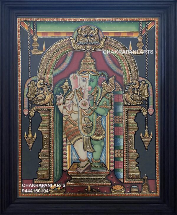 Aadyanta Prabhu Tanjore Painting (antique finish)