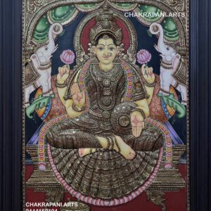 Lakshmi Tanjore Painting (antique Finish)