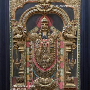 Balaji Tanjore Painting (antique Finish)
