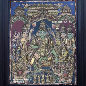 Ramar Patabishagam Tanjore painting (antique Finish)