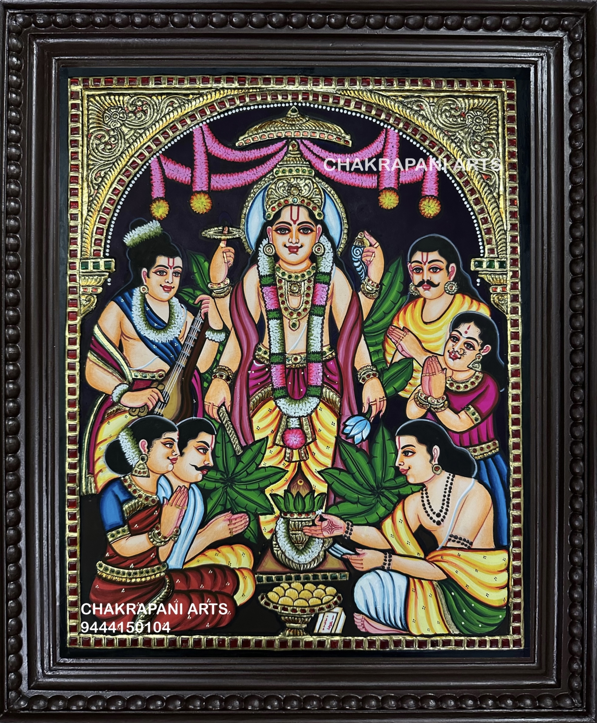 IMG_4041 Sathayanarayan Tanjore Painting