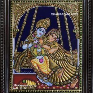 Jula Radha Krishna Tanjore Painting