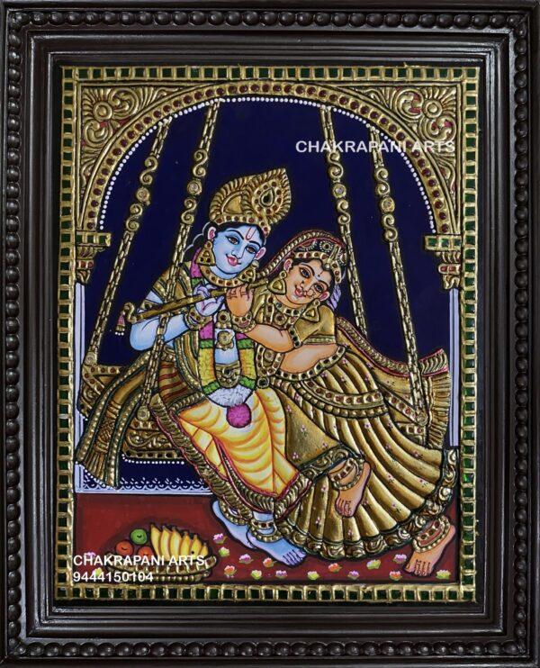 Jula Radha Krishna Tanjore Painting