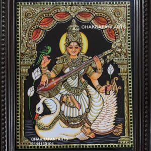 Annam Sarsawathi Tanjore Painting