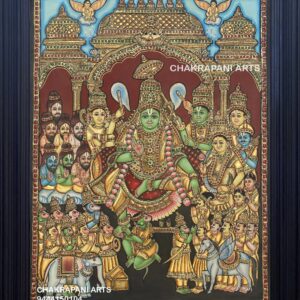 Ramar Patabishagam Tanjore painting (antique Finish)