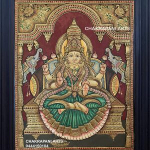 Ashta Lakshmi Tanjore painting (antique finish)