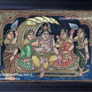 Krishna Antique Finish Tanjore Painting