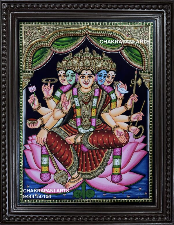Gayathri Tanjore Painting