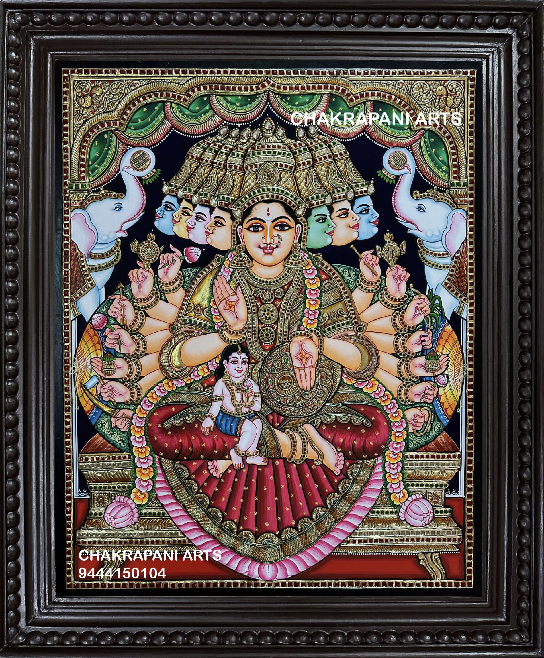 IMG_4317 Ashta Lakshmi Tanjore Painting