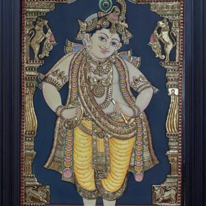 Vitoba (Krishna) Antique Finish Tanjore Painting
