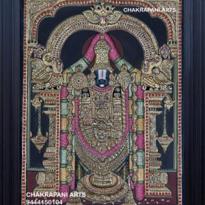 Balaji (Antique Finish) Tanjore Painting