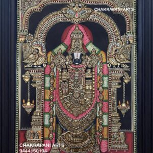Balaji (Antique Finish) Tanjore Painting