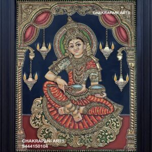 Annapoorani (Antique Finish) Tanjore Painting